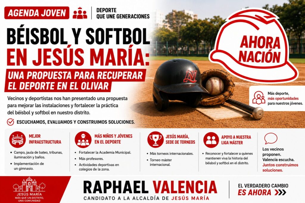 Béisbol y Softbol en Jesús María: una propuesta para recuperar el deporte