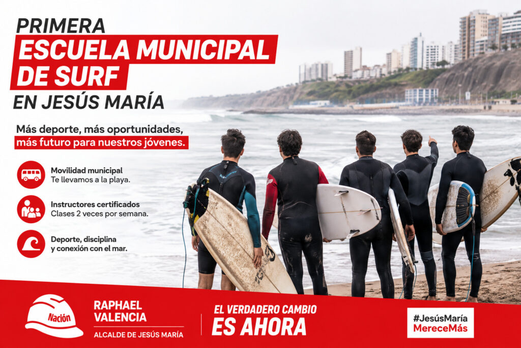 Primera Escuela Municipal de Surf en Jesús María